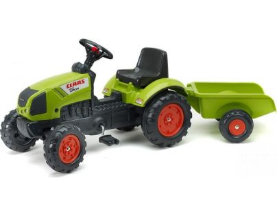 Falk Traktor Claas Arion 410 s prívesom zelený