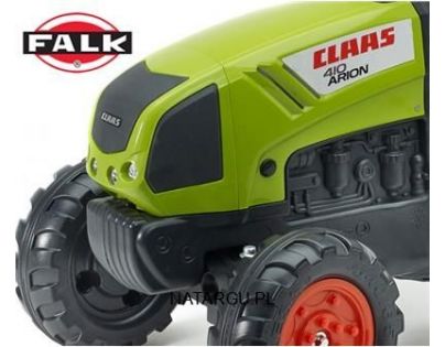 Falk Traktor Claas Arion 410 s prívesom zelený