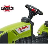 Falk Traktor Claas Arion 410 s prívesom zelený 3