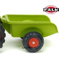 Falk Traktor Claas Arion 410 s prívesom zelený 5