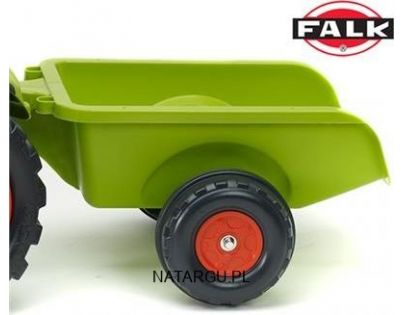 Falk Traktor Claas Arion 410 s prívesom zelený