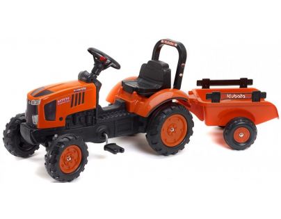 Falk Traktor Kubota M7171 s valníkom oranžový