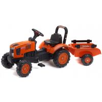 Falk Traktor Kubota M7171 s valníkom oranžový