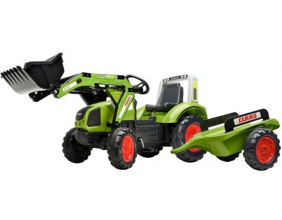 Falk Traktor šliapací Claas Arion 430 s valníkom a prednou lyžicou