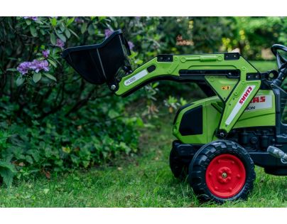 Falk Traktor šliapací Claas Arion 430 s valníkom a prednou lyžicou