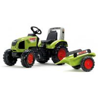Falk Traktor šlapací Claas Axos 330 s vozíkom zelený Falk Traktor šlapací Claas Axos 330 s vozíkom zelený