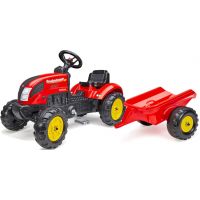 Falk Traktor šliapací Country Farmer s valníkom červený