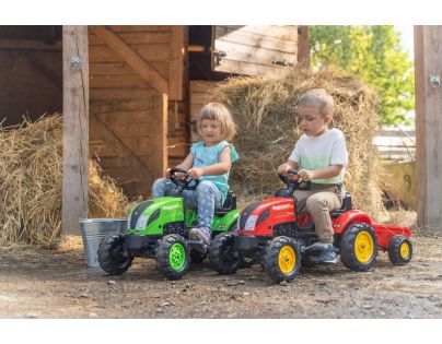 Falk Traktor šliapací Country Farmer s valníkom červený