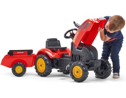 Falk Traktor šliapací Xtractor červený - Poškodený obal