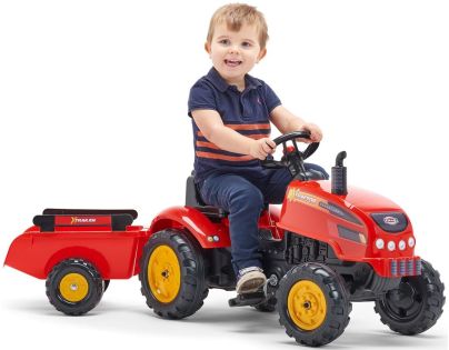 Falk Traktor šliapací Xtractor červený - Poškodený obal