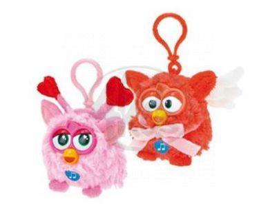Famosa Furby přívěšek plyš růžový 8 cm se zvukem