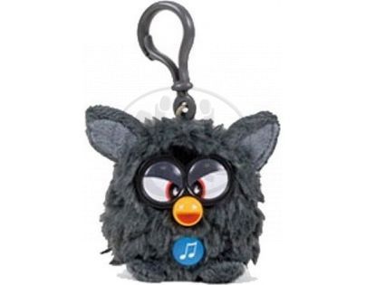 Famosa Furby přívěšek plyšový 9 cm se zvukem - Černý