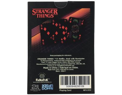 Fanatik Stranger Things Hracie karty