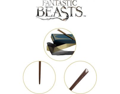 Noble Collection Fantastické zvieratá prútik Ollivanders edition Mlok Scamander