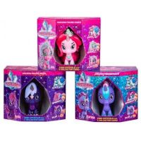 Figúrka galaktického jednorožca Crystalverse sv. fialová 2