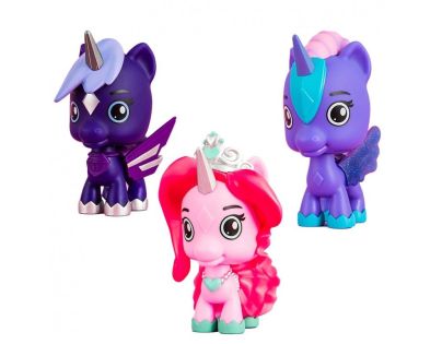 Figúrka galaktického jednorožca Crystalverse růžová