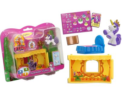 EPline Filly Unicorn pokoj snů modrý s postýlkou