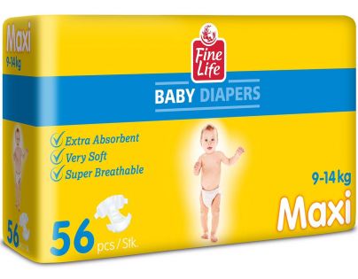 Fine Life MAXI Diapers 56 pcs
