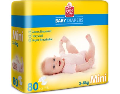 Fine Life MINI Diapers 80 pcs