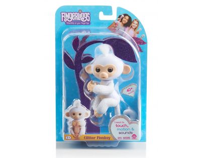 Fingerlings Opička trblietavá Sugar biela