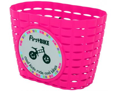 First Bike Košík na riadítka Ružový