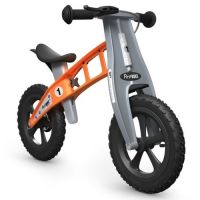 First Bike Odrážadlo Cross orange s brzdou 2