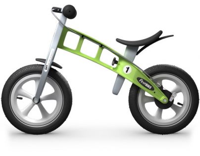 First Bike Odrážadlo Racing green