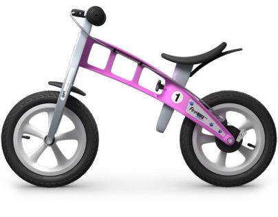 First BIKE Odrážedlo Street pink - Poškozený obal