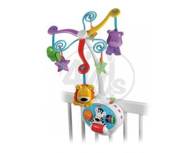 Fisher Price V4436 - Aktivní kolotoč se zvířátky 2 v 1