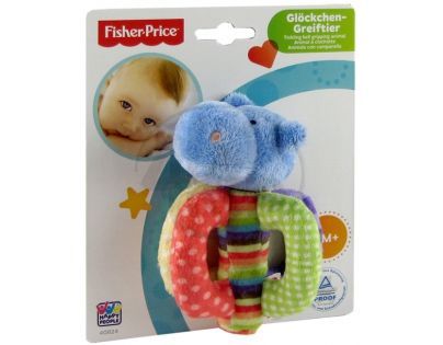 Fisher Price Chrastítko plyš hrošík s rolničkou