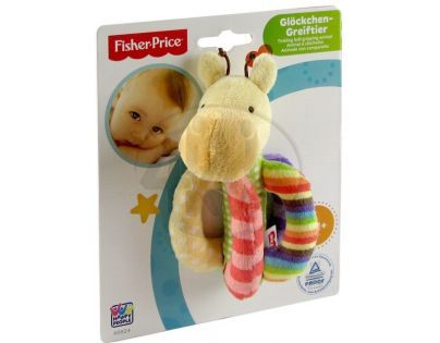 Fisher Price Chrastítko plyš žirafka s rolničkou