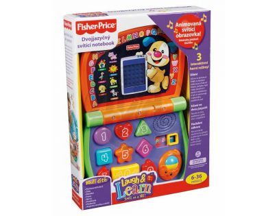 Fisher Price V6998 - Dvojjazyčný svítící notebook