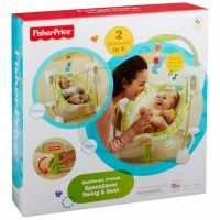 Fisher Price Baby Gear houpačka a sedátko v jednom rainforest (Fisher Price BGM57) 3