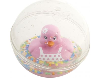 Fisher Price kačička v guli ružová