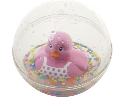 Fisher Price kačička v guli ružová