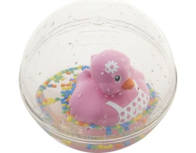 Fisher Price kačička v guli ružová