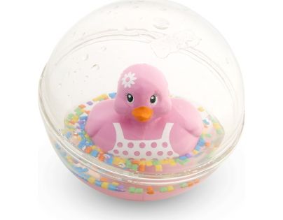 Fisher Price kačička v guli ružová
