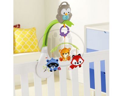 Fisher Price Kolotoč 3v1 lesní kamarádi