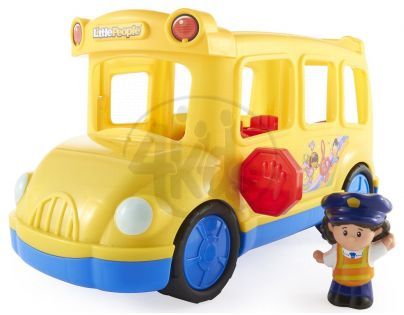 Fisher Price Little People hrající školní autobus cz (Fisher Price CBL69)