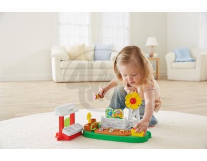 Fisher Price Little People zeleninová zahrada se stánkem Střední hrací sada
