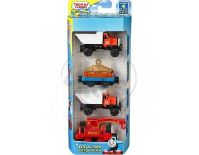 Fisher Price Mašinka Tomáš Take-n-Play Multi Pack - Lift Load Cargo Crew