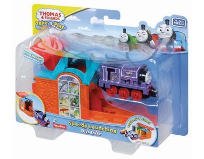 Fisher Price Mašinka Tomáš Take-n-Play Startovací depa - Charlie
