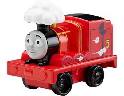 Fisher Price Mašinka Tomáš Natahovací lokomotiva s párou - James