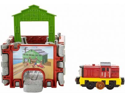 Fisher Price Mašinka Tomáš Take-n-Play kocka s traťami - DGK94 Salty