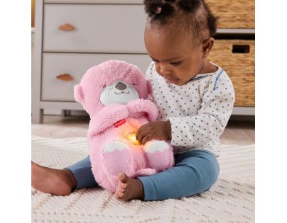 Fisher-Price Maznavá a upokojujúca ružová vydra