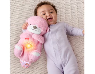 Fisher-Price Maznavá a upokojujúca ružová vydra