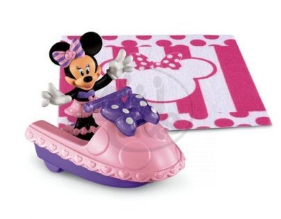 Fisher Price Minnie autíčko - Y2718 Minnie a vodní skútr