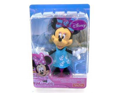 Fisher Price Minnie základní modní postavička - Minnie v modrém