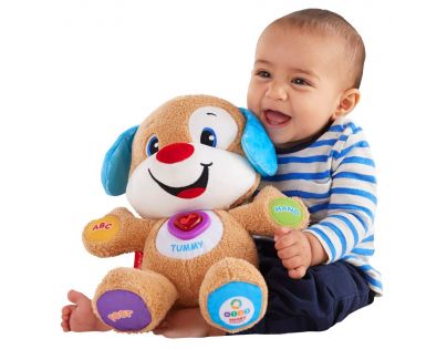 Mattel Fisher Price Pejsek plyšový mluvící smart stages CZ zpívá písničky Zvuk