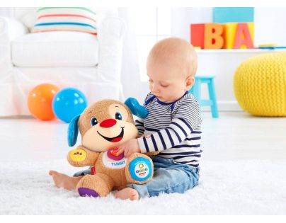 Mattel Fisher Price Pejsek plyšový mluvící smart stages CZ zpívá písničky Zvuk
